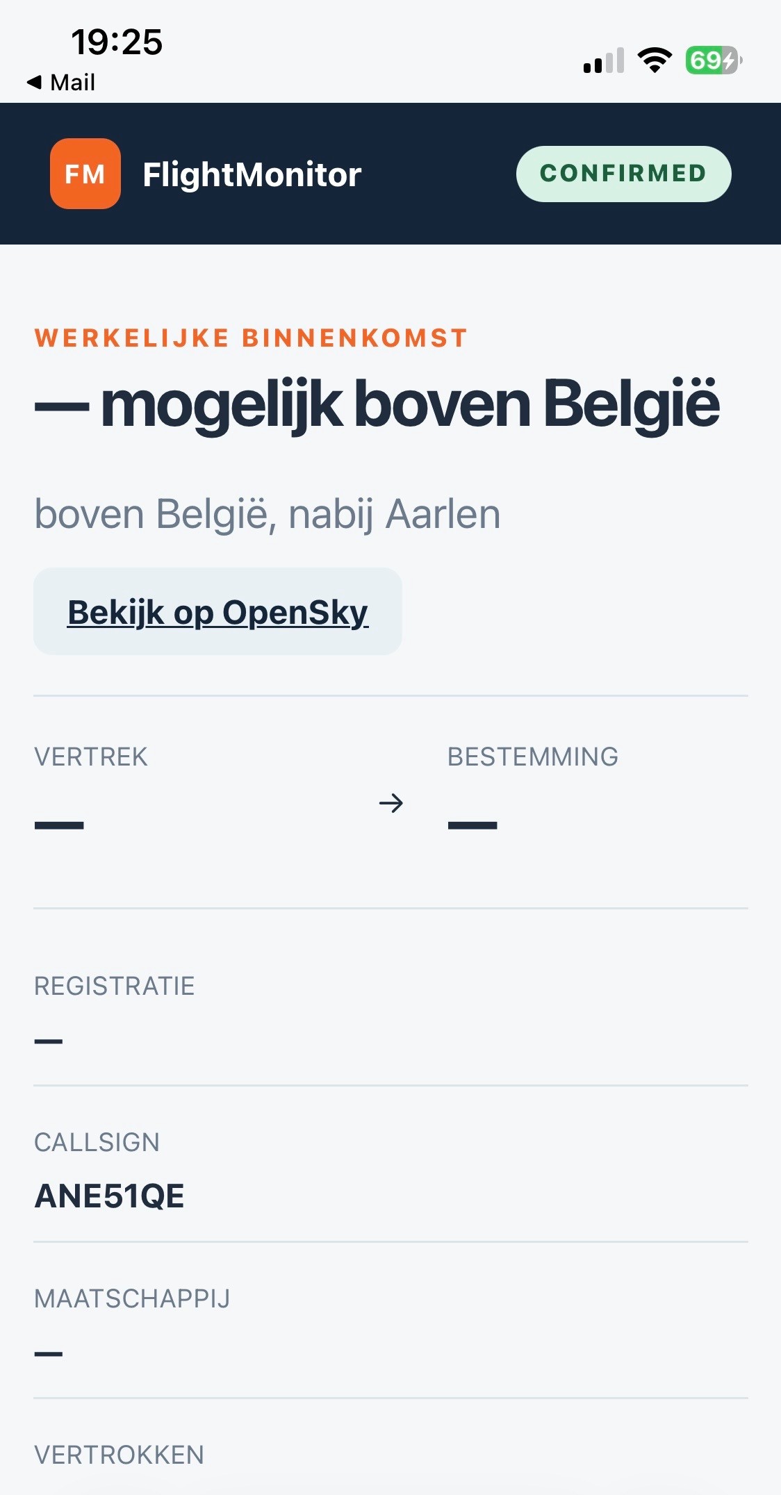De link in de e-mail