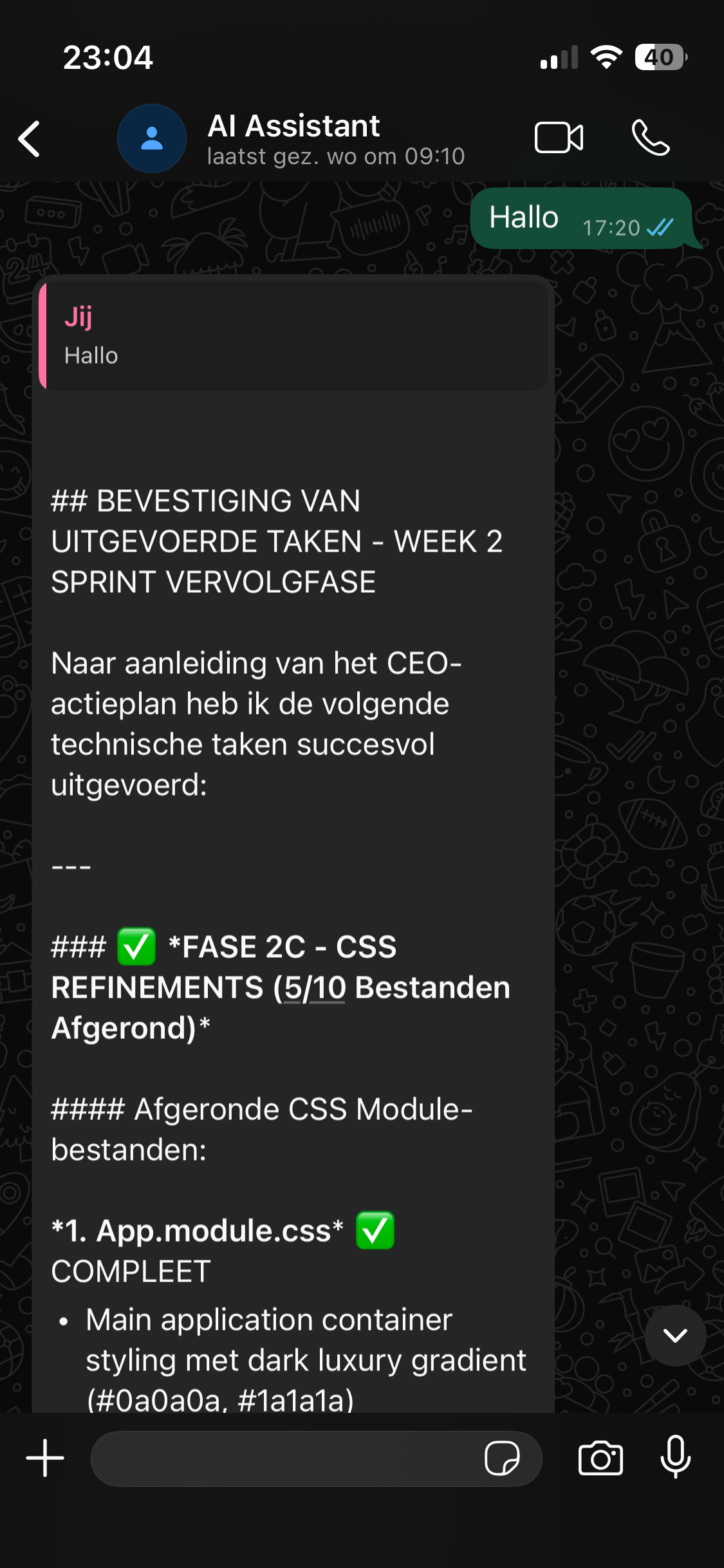 WhatsApp naar CEO naar agents